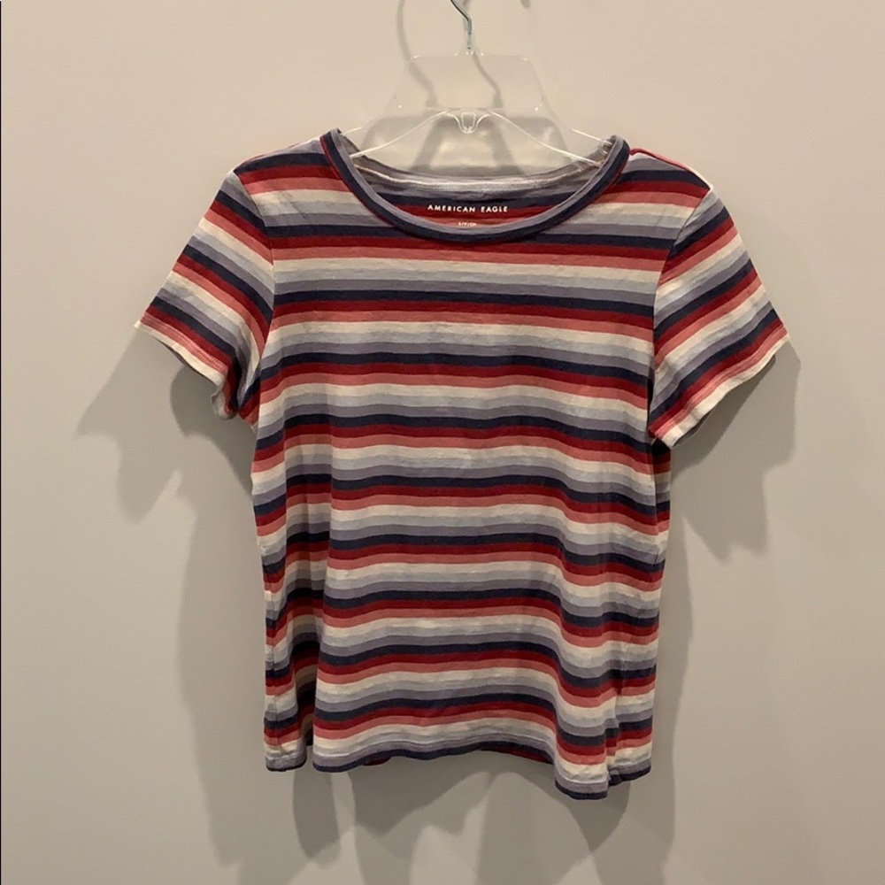 ⭐️American Eagle Crew Neck Striped T-Shirt⭐️